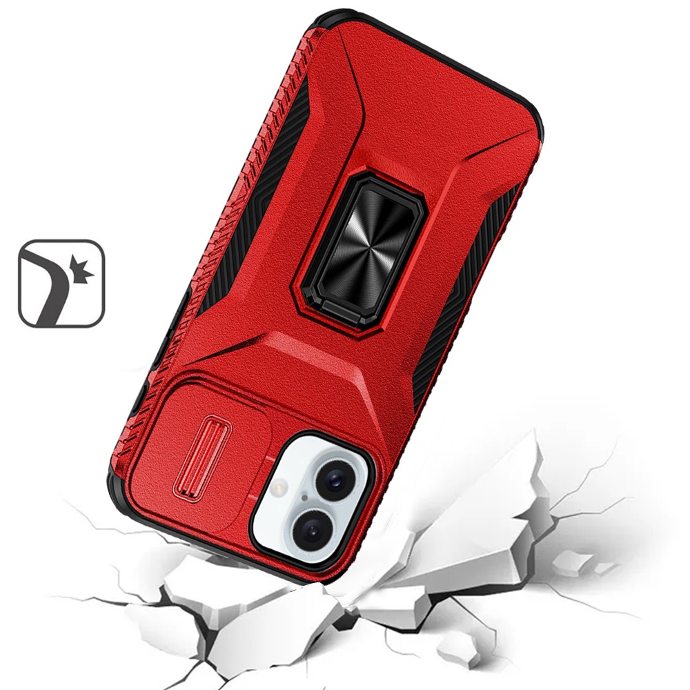 For iPhone 16 Plus 6.7" Magnetic Metal Stand & Camera Protection Case - - Bild 9 von 15