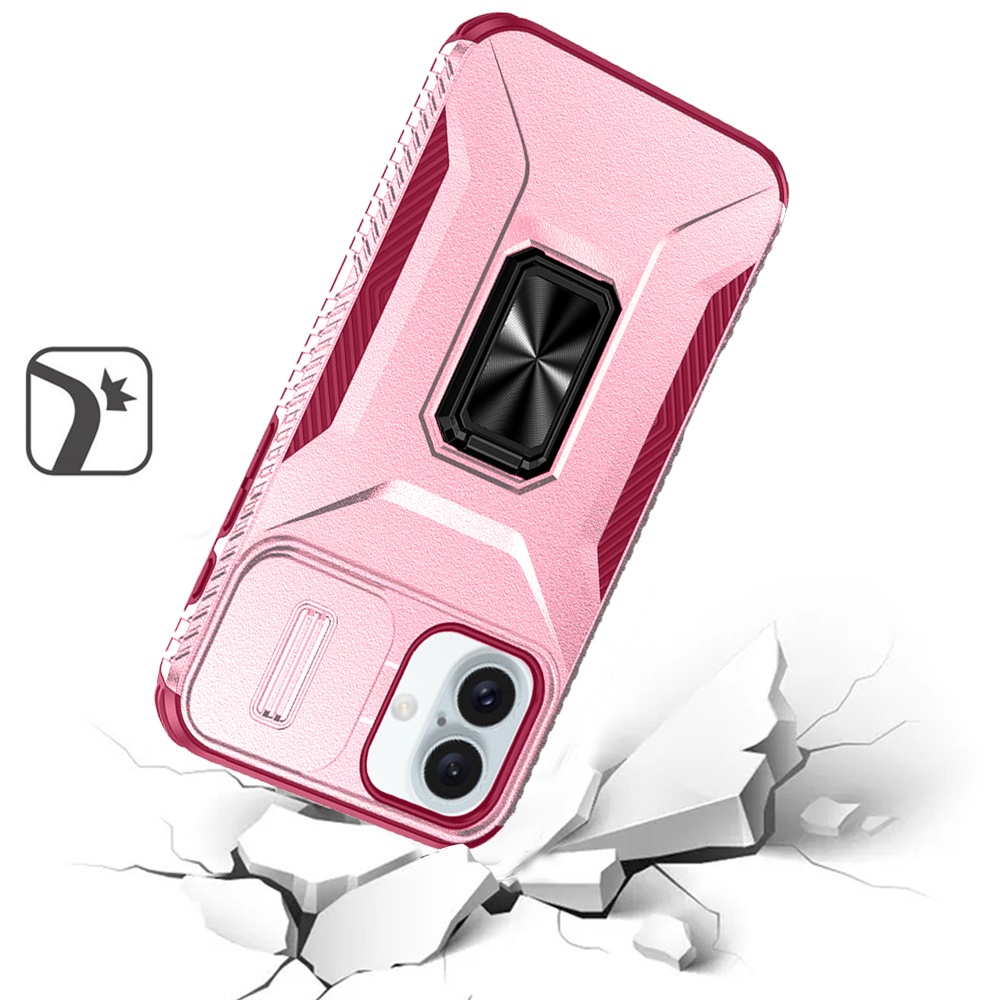 For iPhone 16 Plus 6.7" Magnetic Metal Stand & Camera Protection Case - - Bild 5 von 15