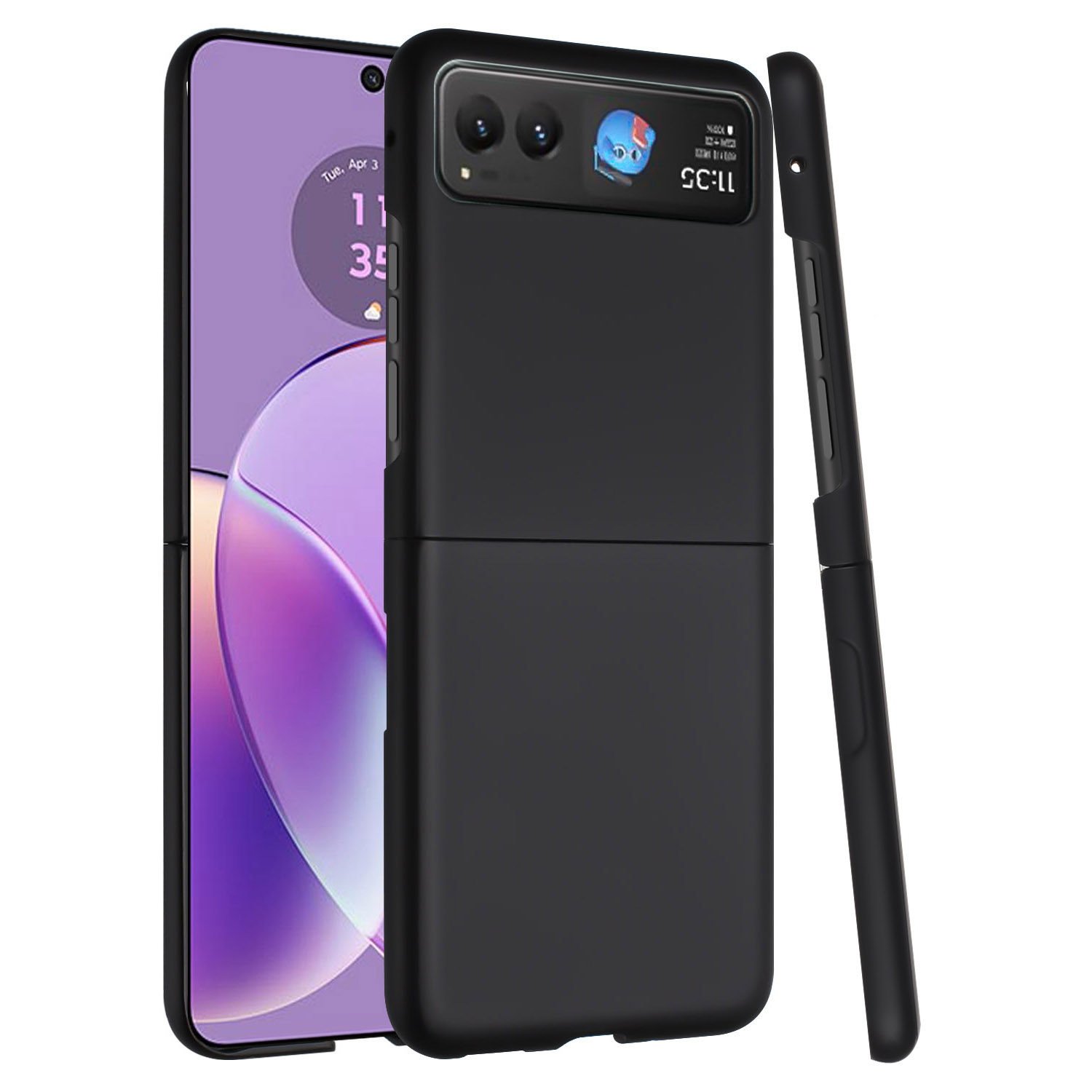 Funda protectora con acabado mate premium abatible a presión para Motorola Razr 2024 - - Imagen 13 de 15