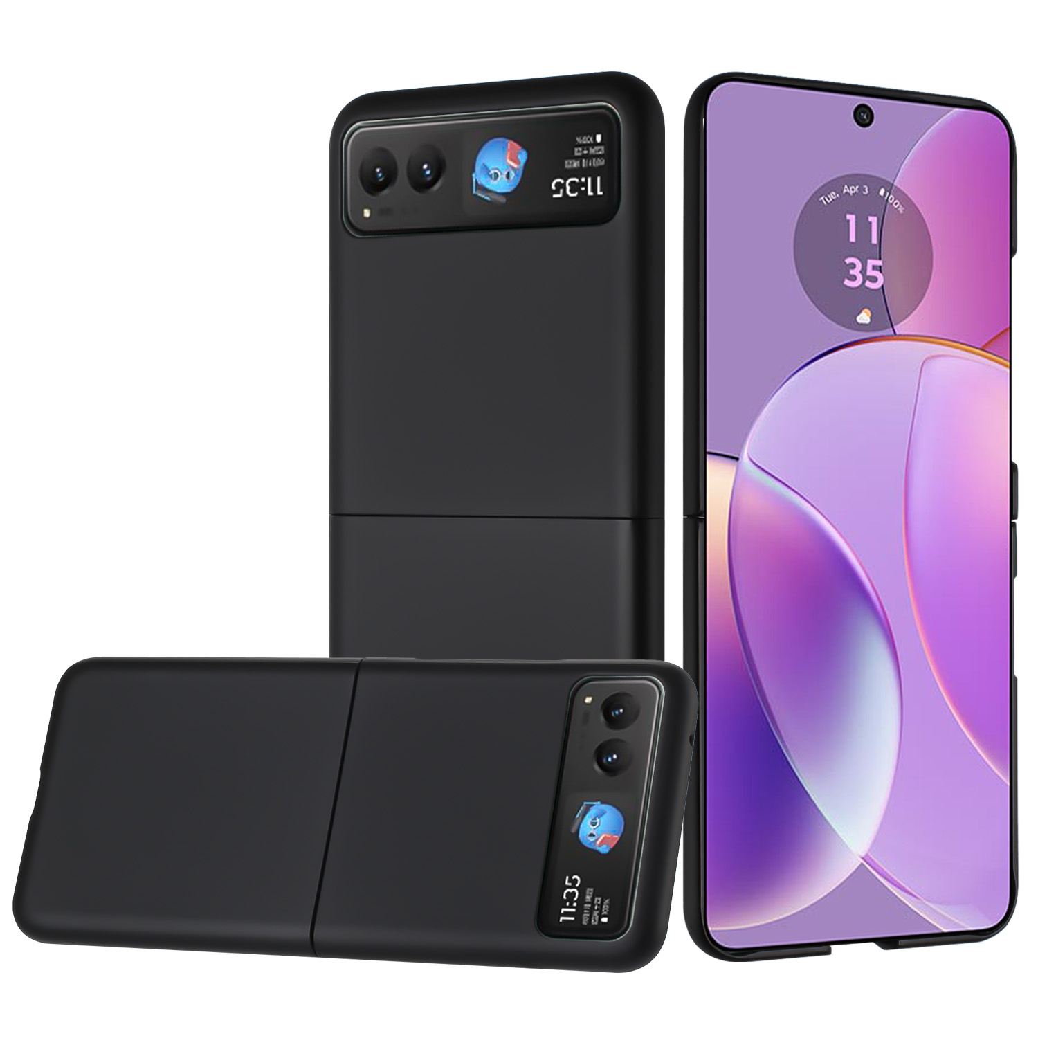 Funda protectora con acabado mate premium abatible a presión para Motorola Razr 2024 - - Imagen 14 de 15