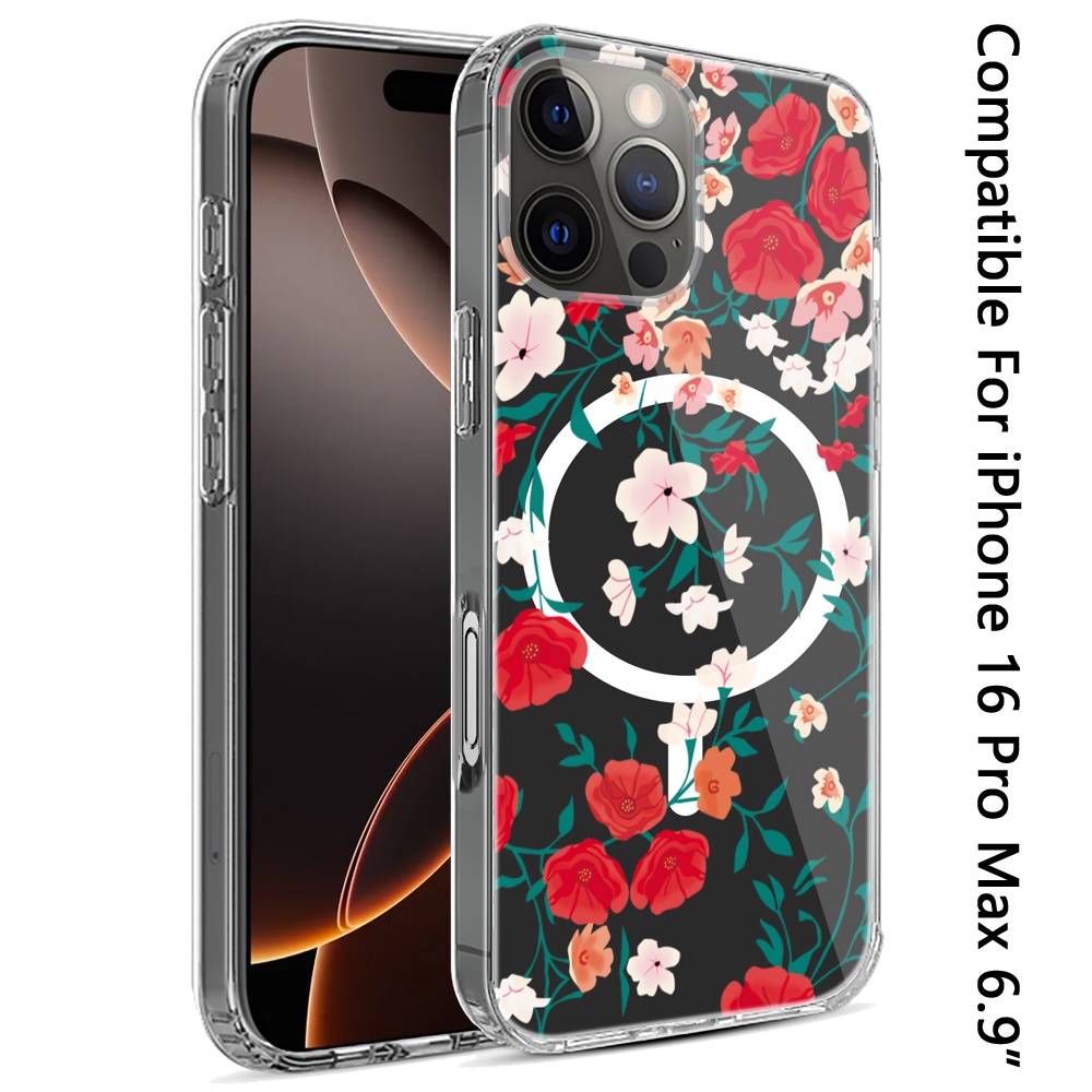 For iPhone 16 Pro Max 6.9 inch Thick Hybrid Design Cover Case - - Picture 1 of 30