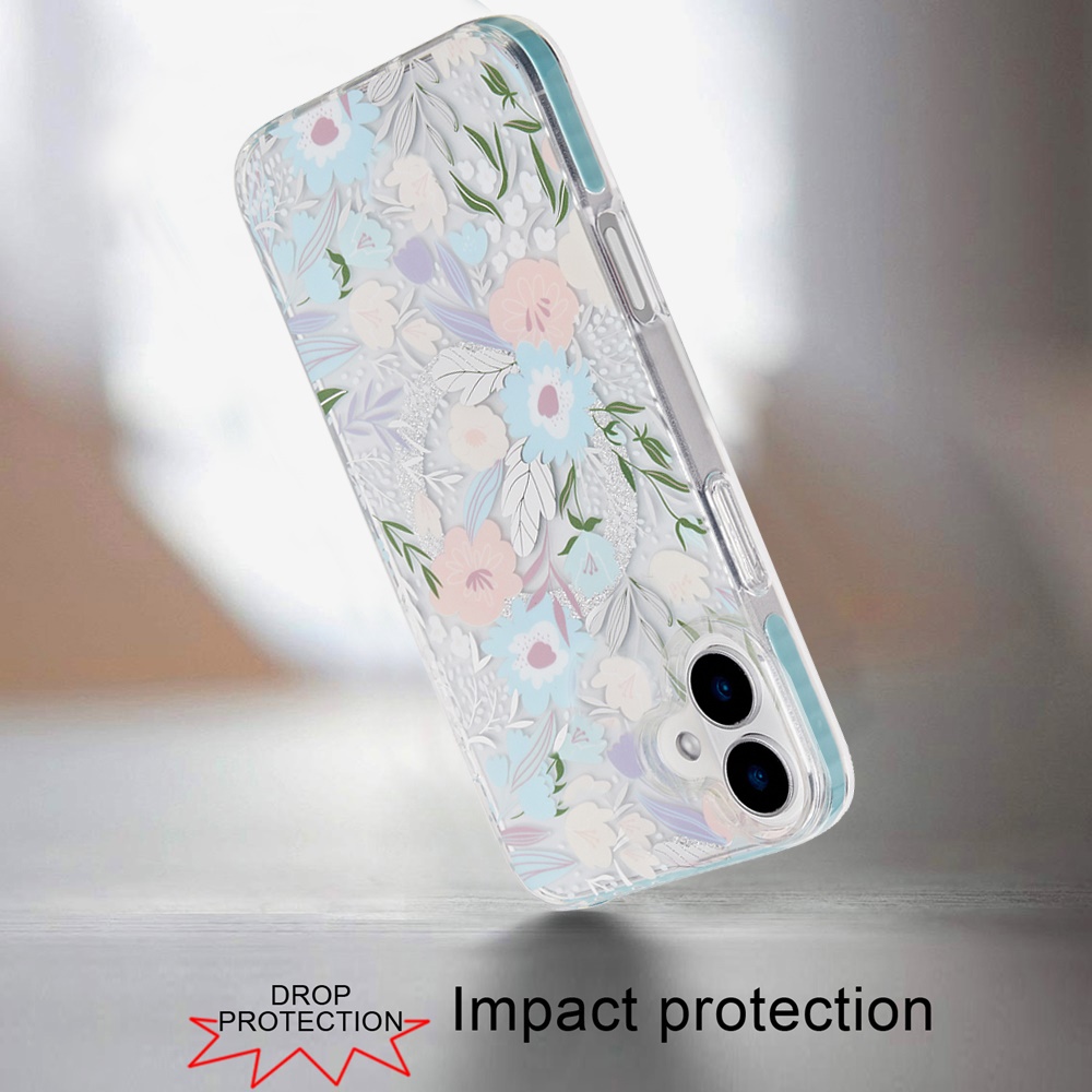 Für iPhone 16 Plus 6,7 Zoll Magnetische Doppellagige IMD Design Hülle - - Bild 16 von 36