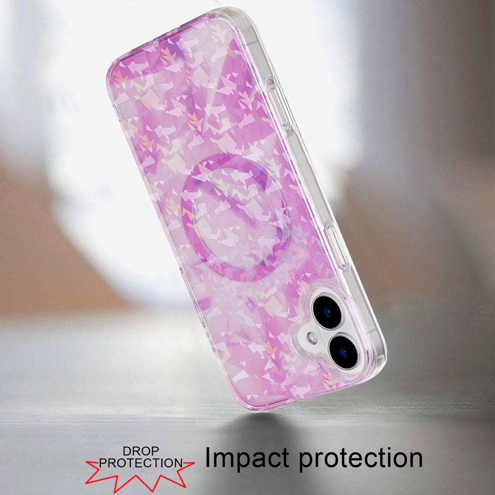 Für iPhone 16 Plus 6,7 Zoll Magnetische Doppellagige IMD Design Hülle - - Bild 22 von 36
