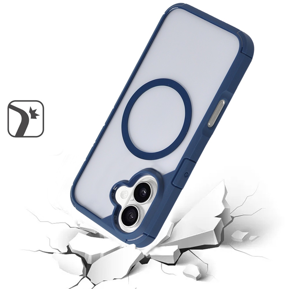Para iPhone 16 6.1 pulgadas DEFENSA MAGNÉTICA Transparente Híbrido - - Imagen 2 de 6