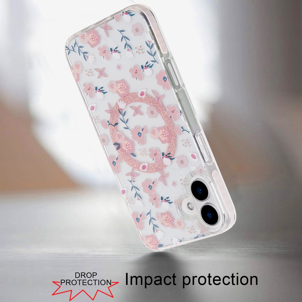 Für iPhone 16 Plus 6,7 Zoll Magnetische Doppellagige IMD Design Hülle - - Bild 26 von 36