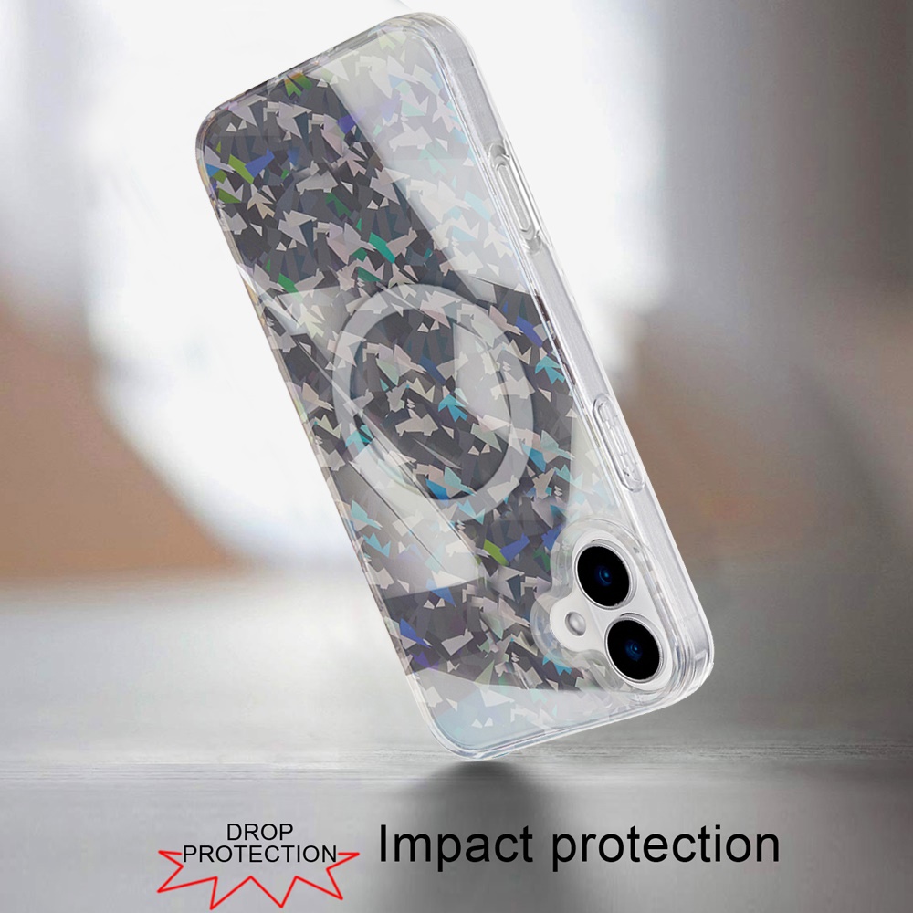 Für iPhone 16 Plus 6,7 Zoll Magnetische Doppellagige IMD Design Hülle - - Bild 14 von 36