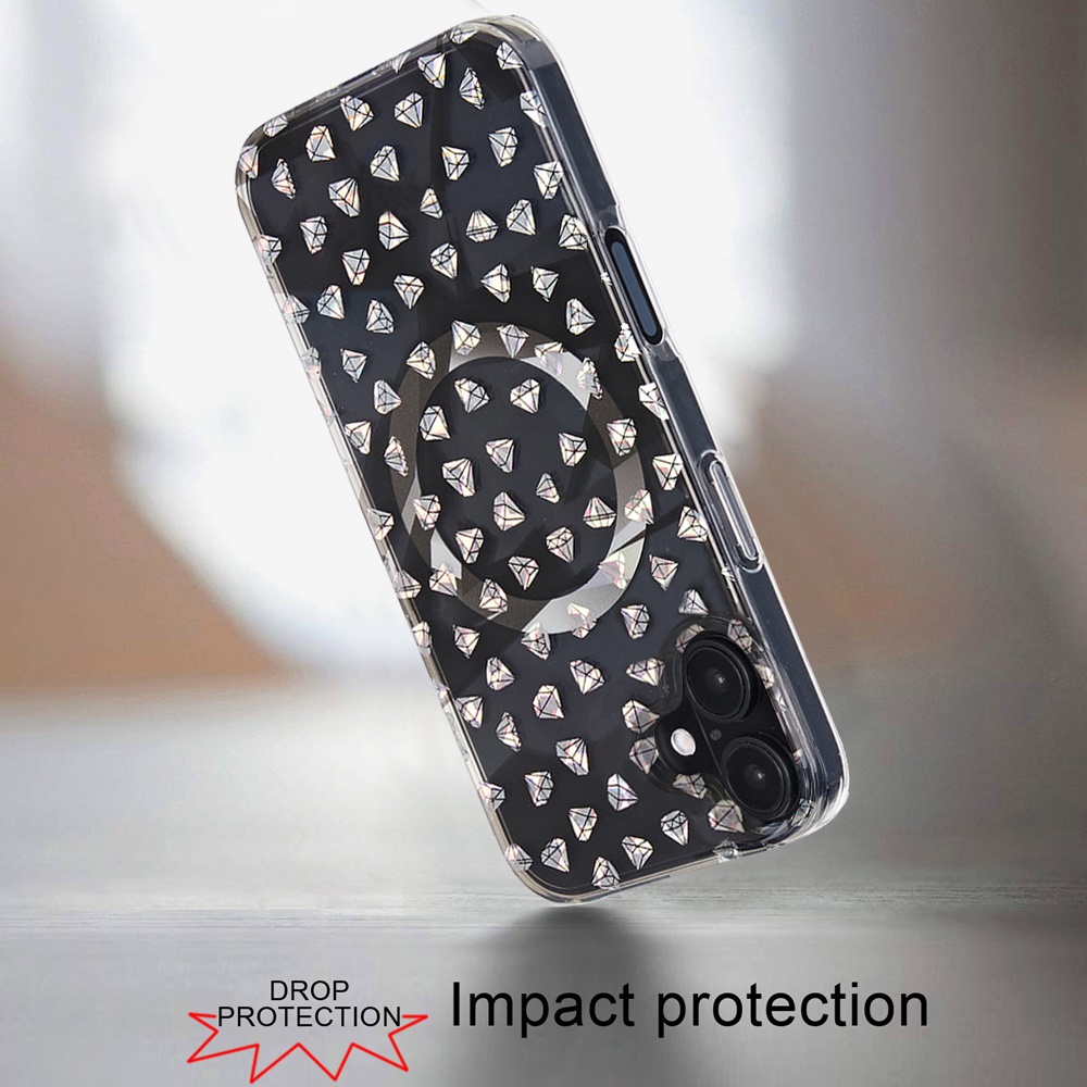 Für iPhone 16 Plus 6,7 Zoll Magnetische Doppellagige IMD Design Hülle - - Bild 7 von 36
