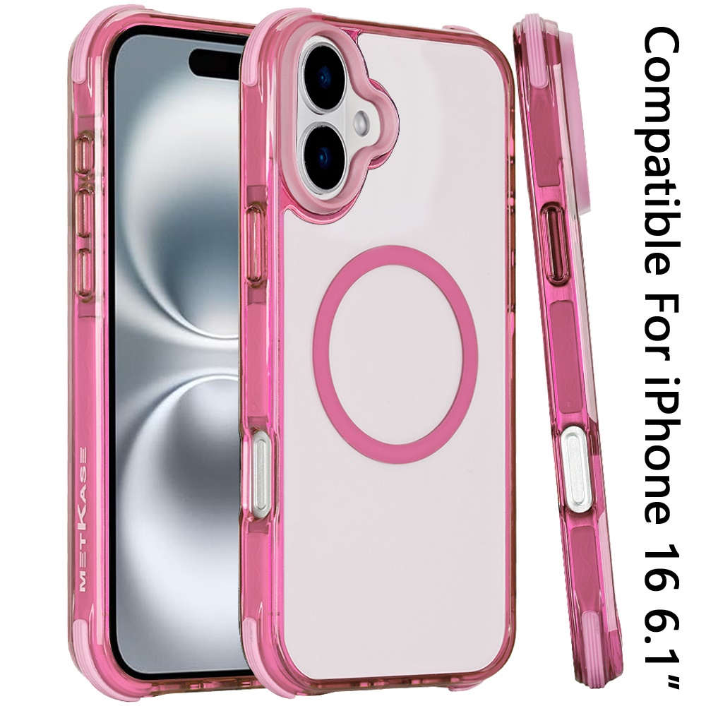 Funda de dos tonos 3 en 1 magnética a prueba de caídas para iPhone 16 6,1" - azul oscuro - Imagen 8 de 9