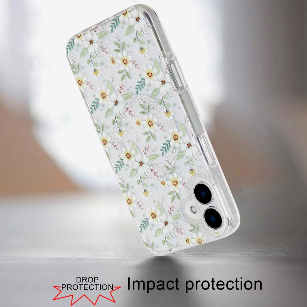 Für iPhone 16 Plus 6,7 Zoll Magnetische Doppellagige IMD Design Hülle - - Bild 11 von 36