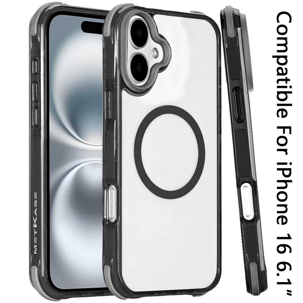 Für iPhone 16 6,1" Sturzsichere Magnetische Zweifarbige Hülle - Dunkelblau - Bild 9 von 9