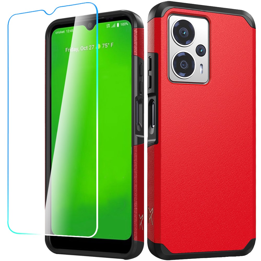 Para Cricket Outlast 5G 2024 Resistente Fuerte Híbrido + Vidrio Templado - - Imagen 7 de 36