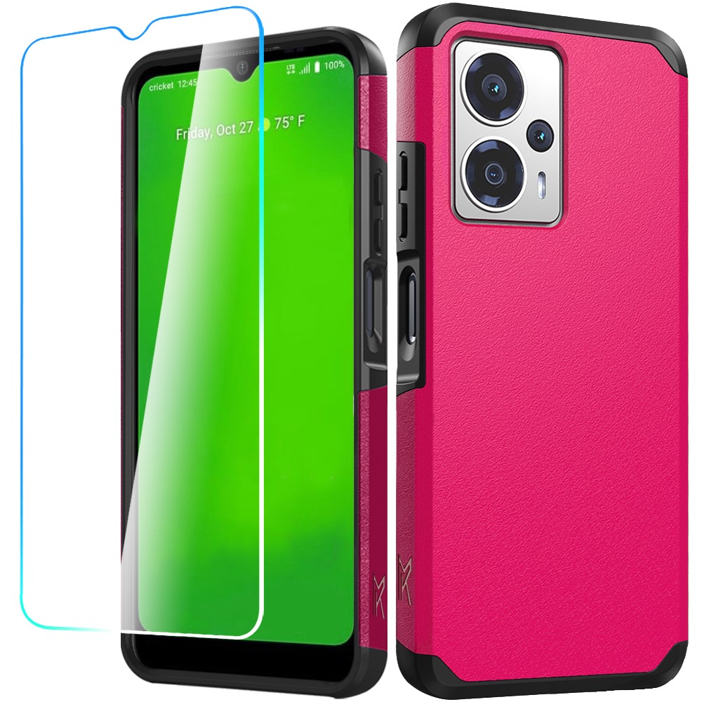 Para Cricket Outlast 5G 2024 Resistente Fuerte Híbrido + Vidrio Templado - - Imagen 15 de 36