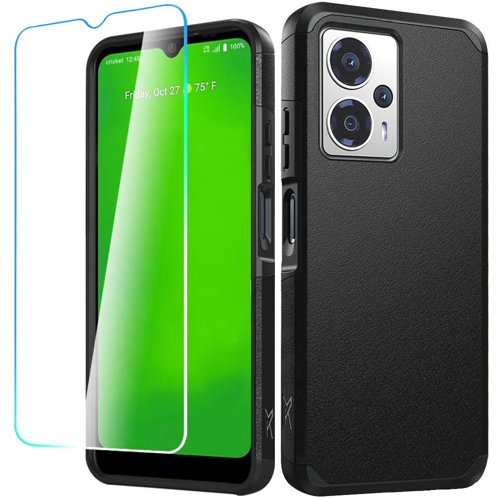 Para Cricket Outlast 5G 2024 Resistente Fuerte Híbrido + Vidrio Templado - - Imagen 33 de 36