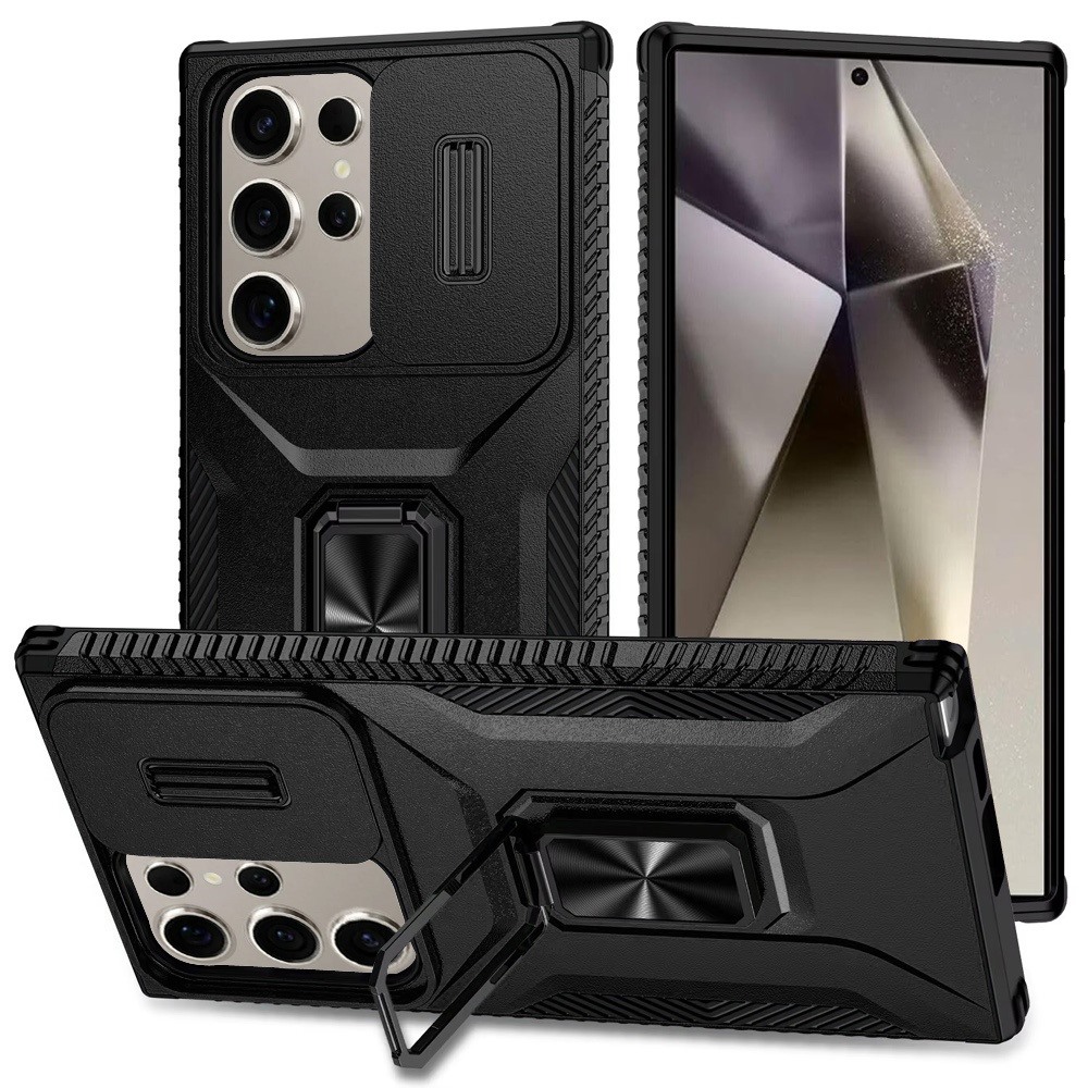 Für Samsung S25 Ultra Hybrid Hülle mit Magnetständer & Kameraschutz - Bild 4 von 15