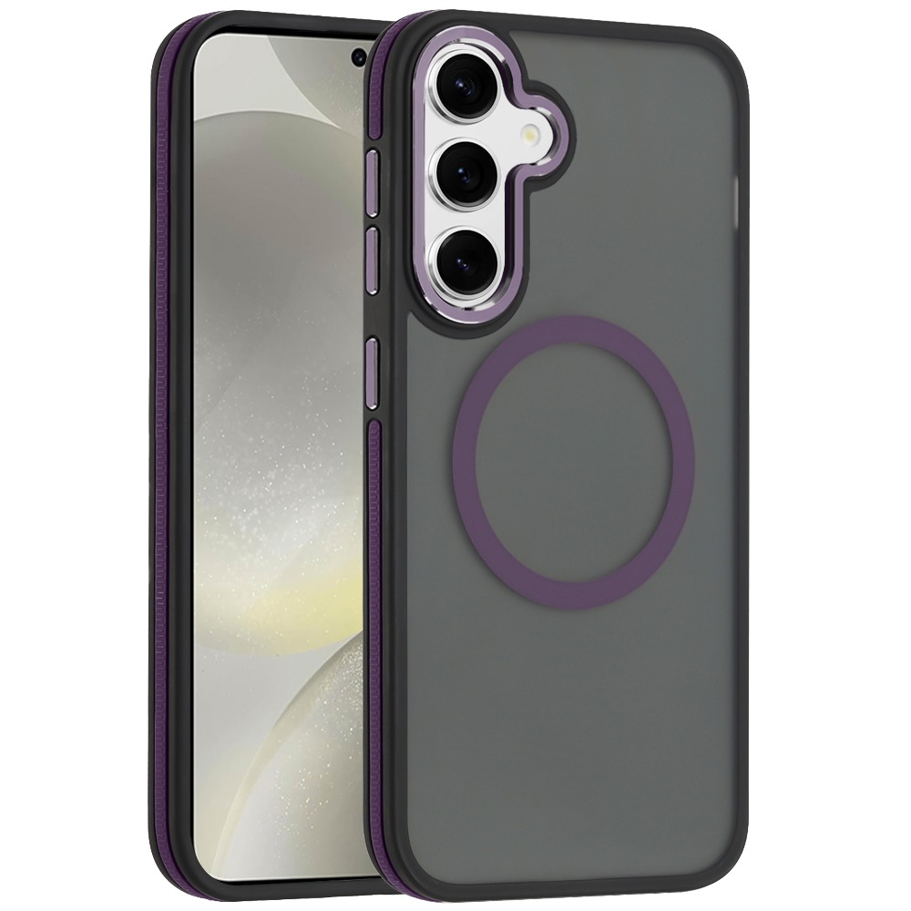For Samsung S25/S24 Plus Magnetic Ring Case - Skin-Touch, - Picture 7 of 12