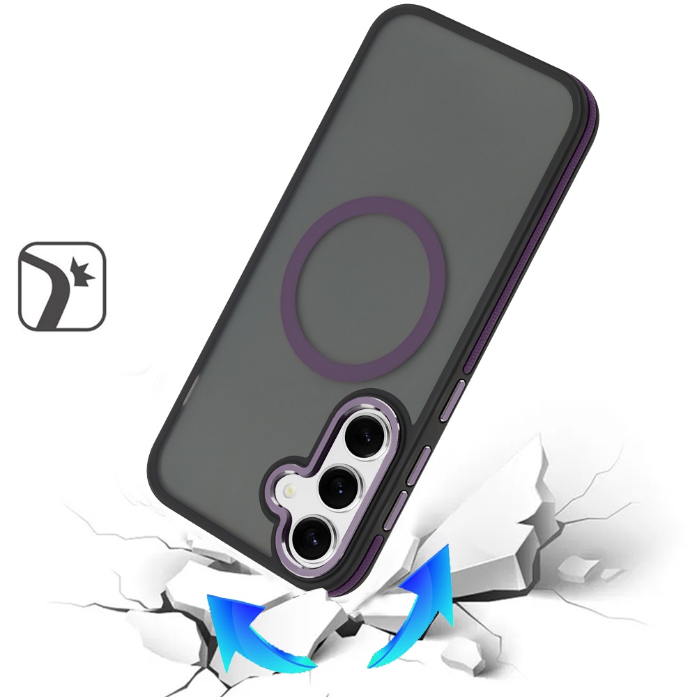 For Samsung S25/S24 Plus Magnetic Ring Case - Skin-Touch, - Picture 9 of 12