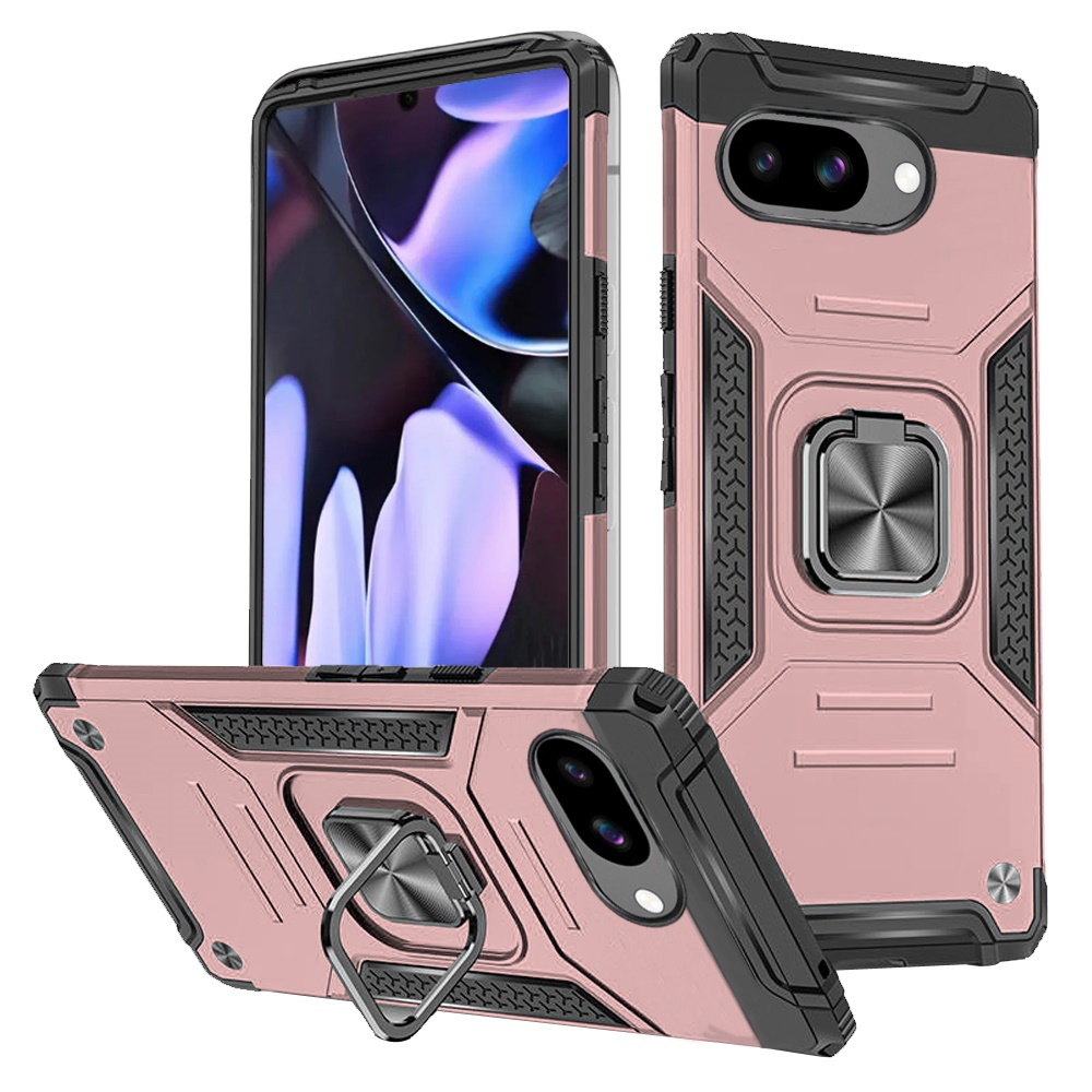 For Google Pixel 9A Robust Magnetic Kickstand Hybrid Case Cover - - Picture 1 of 15