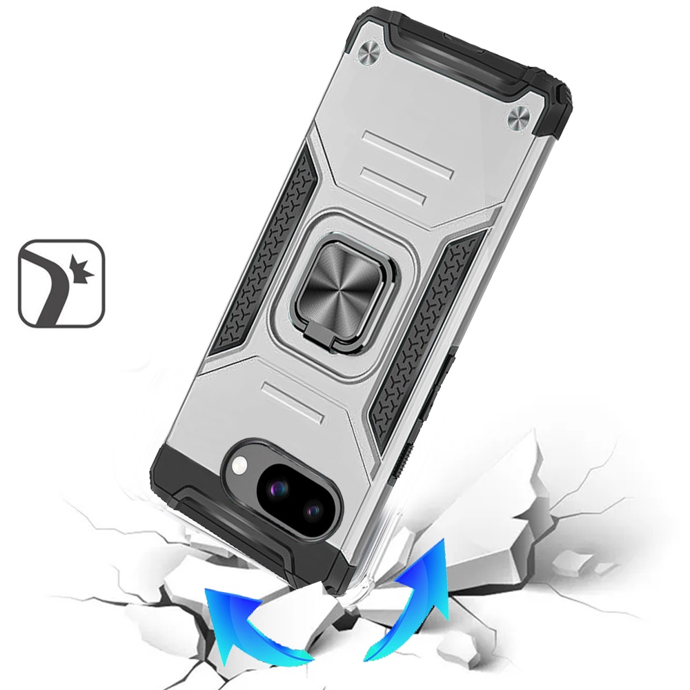 For Google Pixel 9A Robust Magnetic Kickstand Hybrid Case Cover - - Picture 7 of 15