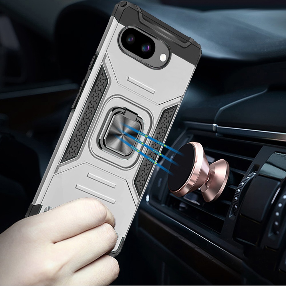 For Google Pixel 9A Robust Magnetic Kickstand Hybrid Case Cover - - Picture 8 of 15