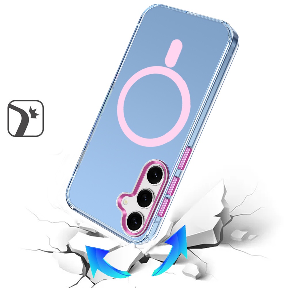 For Samsung S25/S24 Plus Clear Circle Design Case Cover - Picture 10 of 12