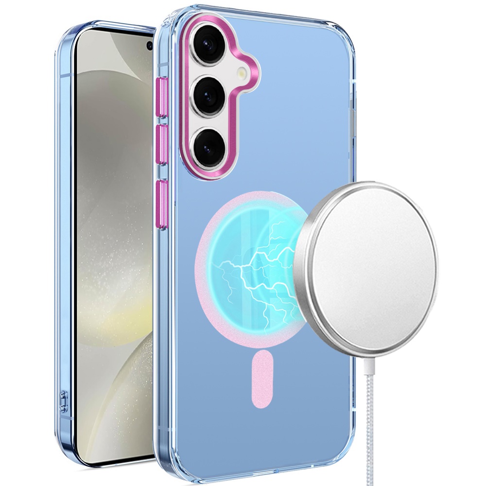 For Samsung S25/S24 Plus Clear Circle Design Case Cover - Picture 11 of 12