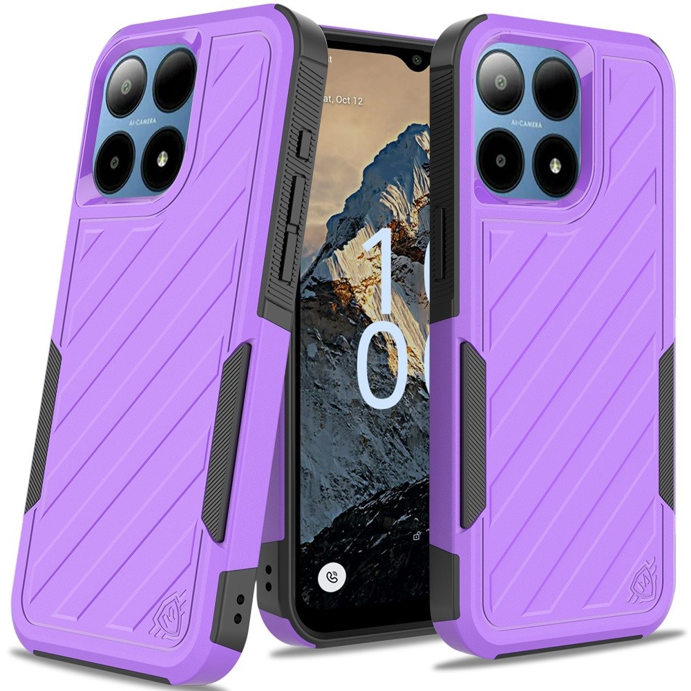 For Boost Summit 5G Noble lined shockproof dual layer hybrid - Hot Pink/Black - Picture 17 of 30