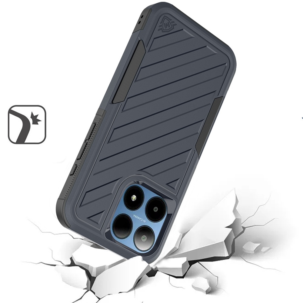 For Boost Summit 5G Noble lined shockproof dual layer hybrid - Hot Pink/Black - Picture 21 of 30