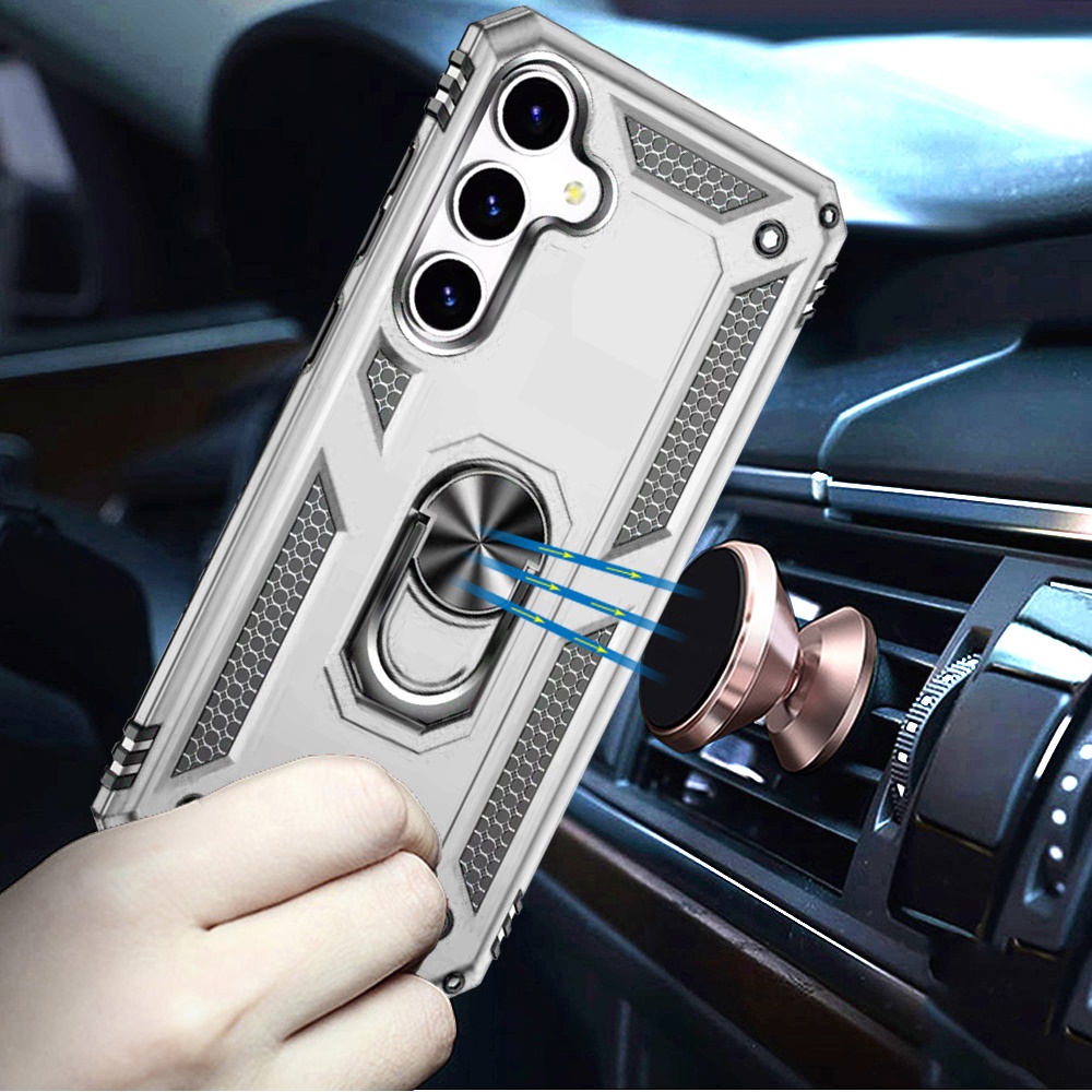 Funda híbrida con anillo magnético para Samsung s25/s24 - - Imagen 1 de 15