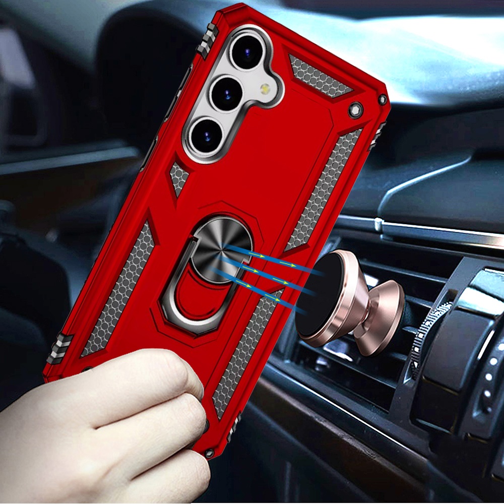 Funda híbrida con anillo magnético para Samsung s25/s24 - - Imagen 14 de 15