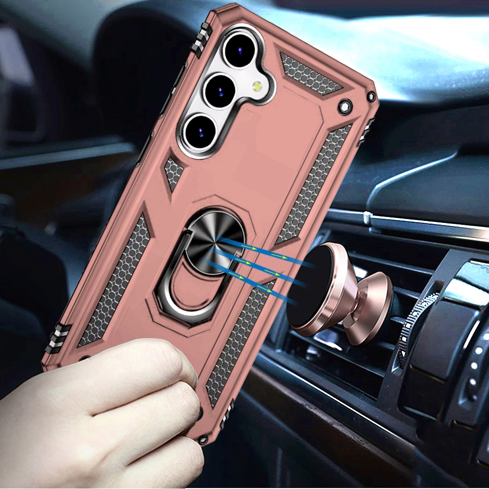Funda híbrida con anillo magnético para Samsung s25/s24 - - Imagen 12 de 15