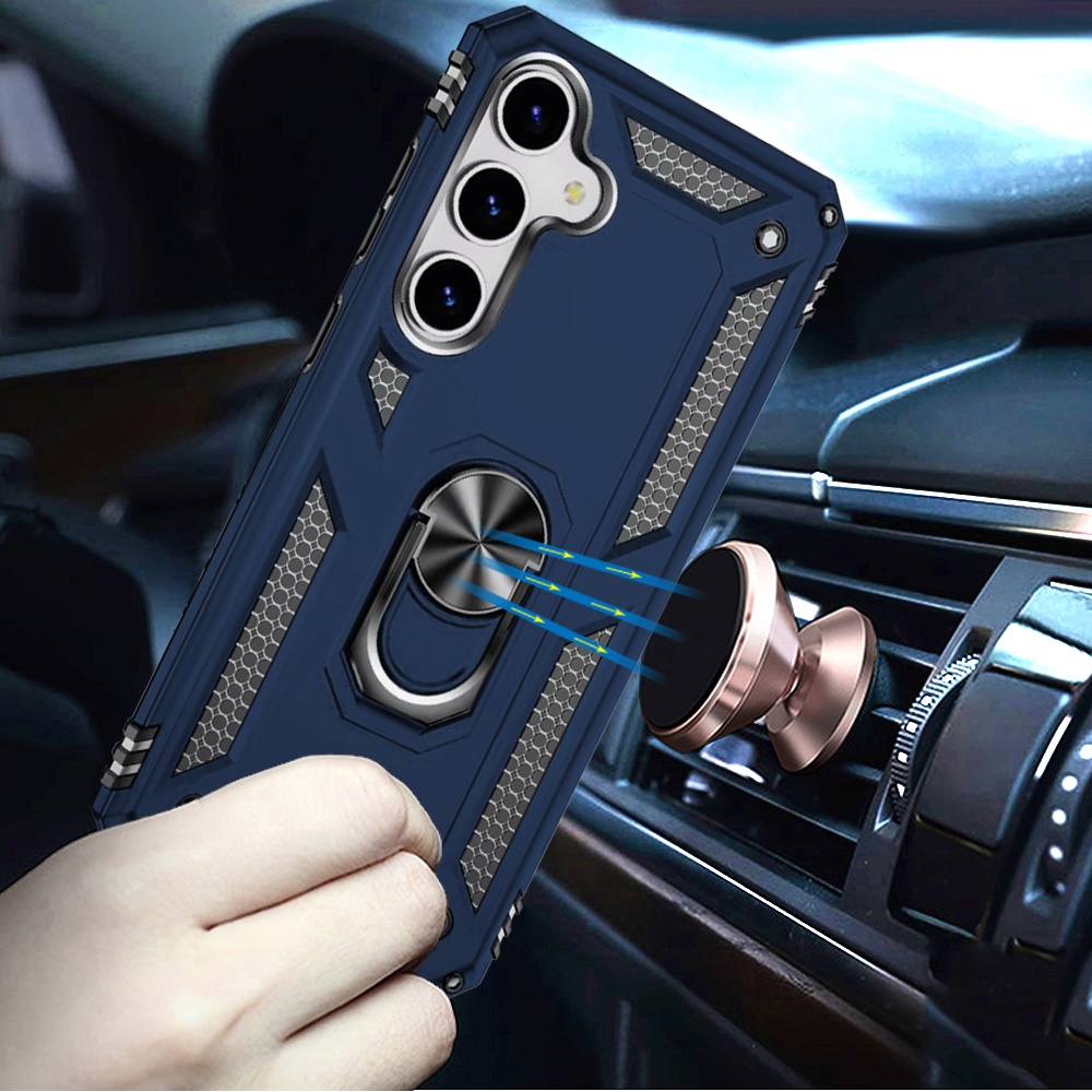 Funda híbrida con anillo magnético para Samsung s25/s24 - - Imagen 4 de 15