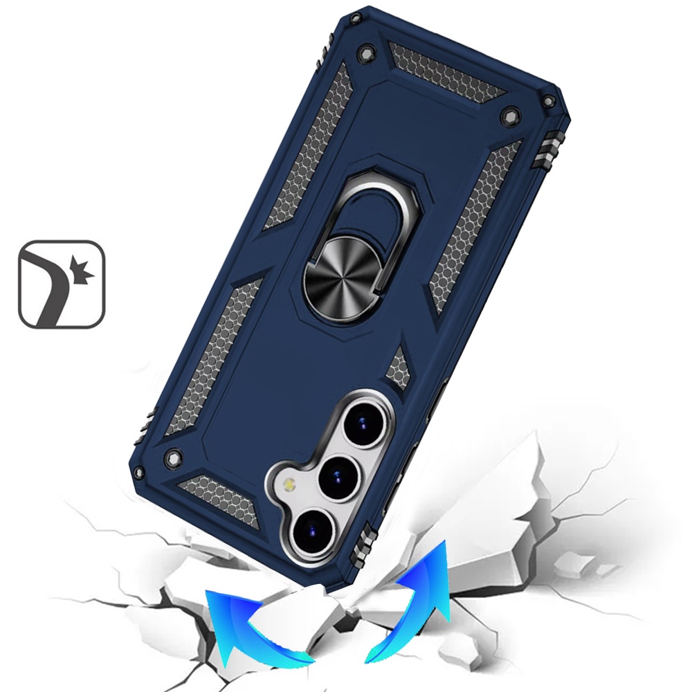 Funda híbrida con anillo magnético para Samsung s25/s24 - - Imagen 5 de 15