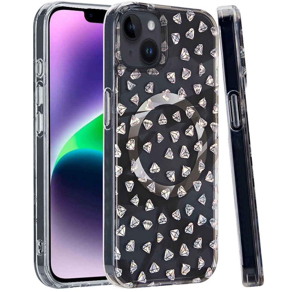 For iPhone 13/14 Magnetic Double Layer IMD Design Case - - Picture 7 of 12