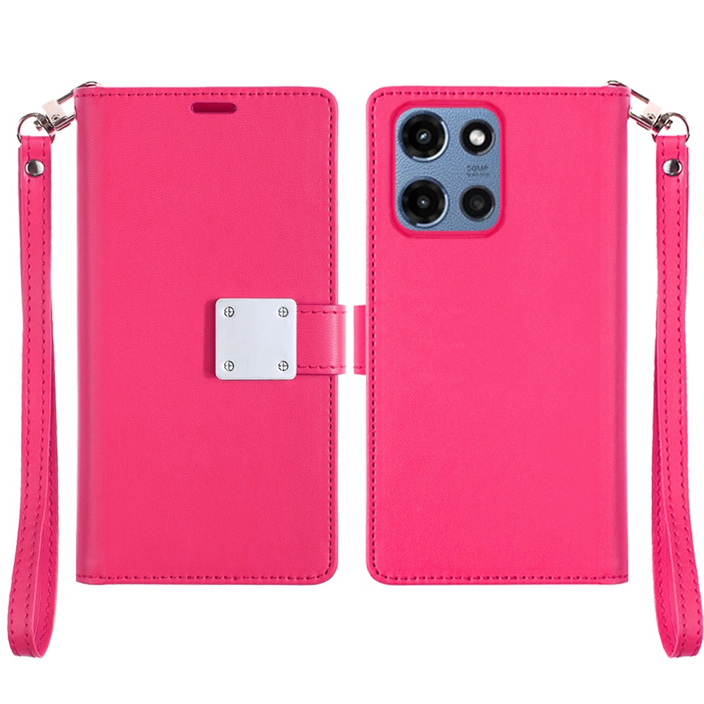Für Motorola Moto G 5G 2025 Wallet ID Card Holder Case Hülle - - Bild 7 von 15