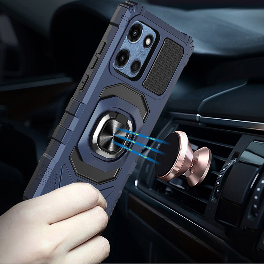 Funda con soporte de anillo magnético híbrido robótico para Moto G 5G 2025 - - Imagen 1 de 24