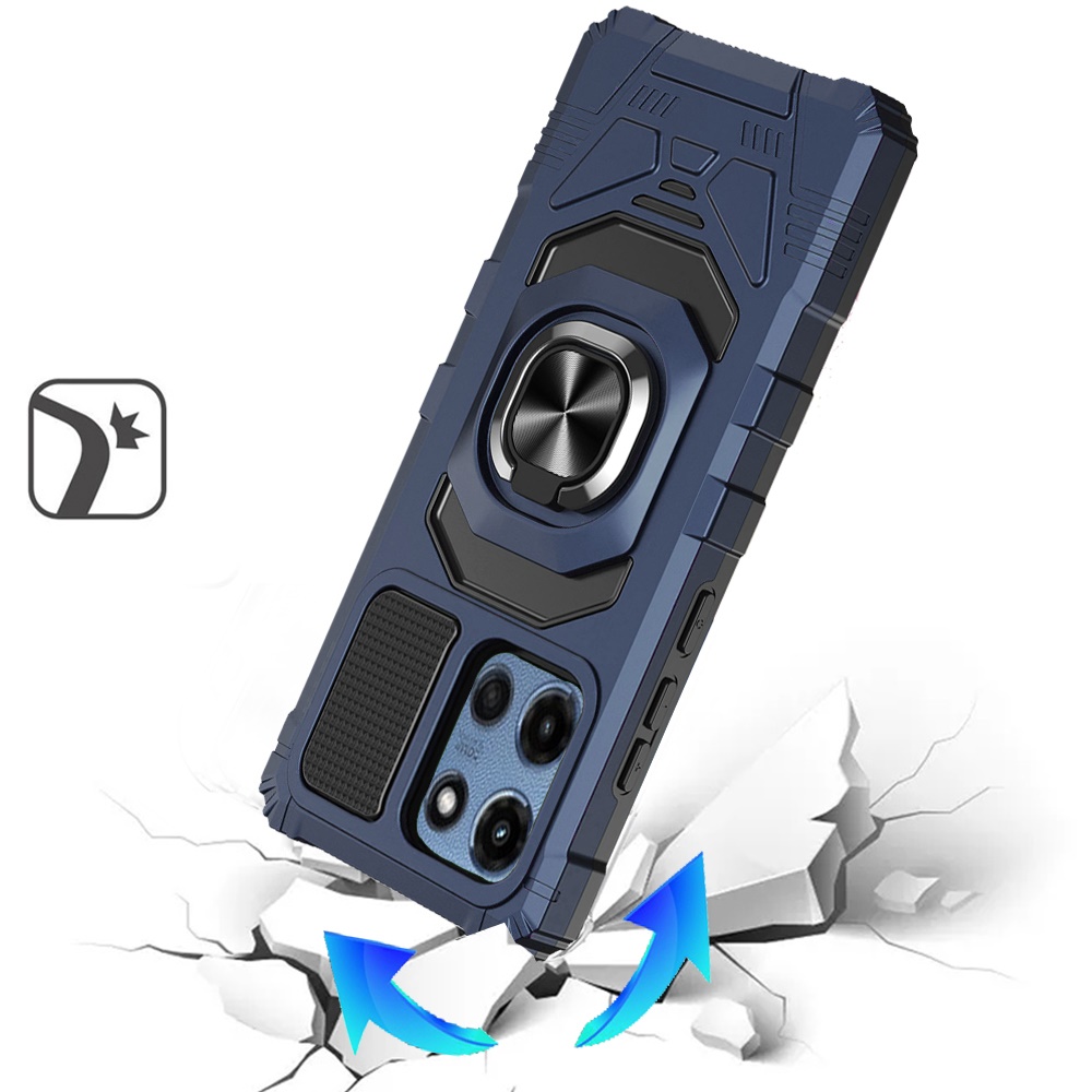 Funda con soporte de anillo magnético híbrido robótico para Moto G 5G 2025 - - Imagen 3 de 24
