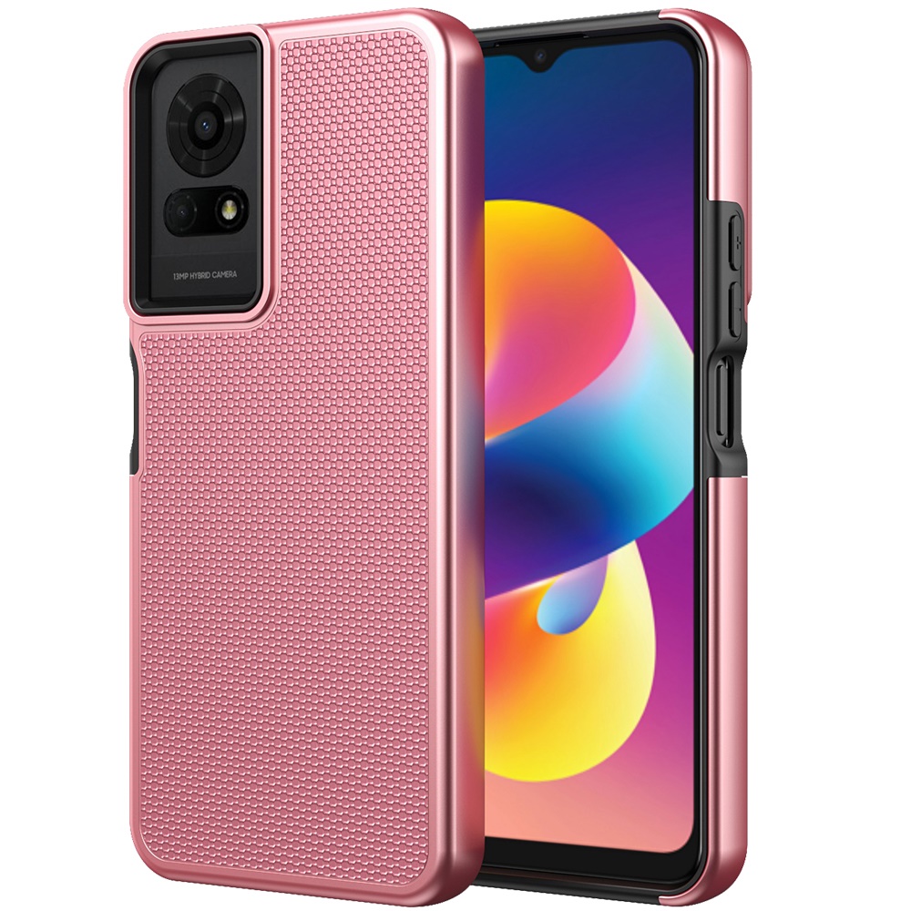 Estuche híbrido con diseño punteado texturizado para TCL 50 LE - - Imagen 5 de 20