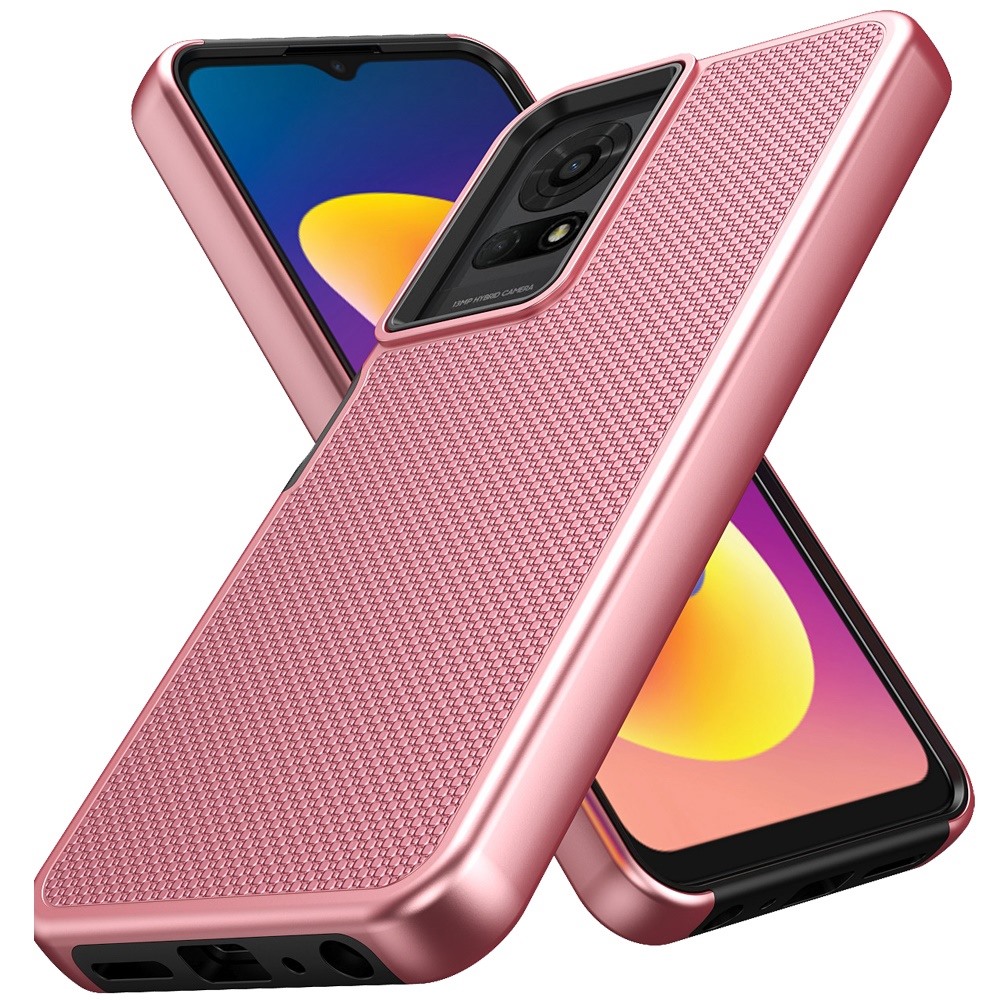 Estuche híbrido con diseño punteado texturizado para TCL 50 LE - - Imagen 6 de 20