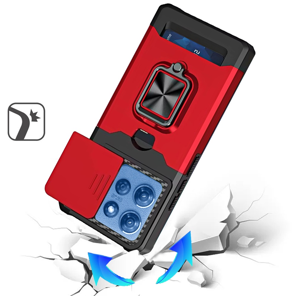 Für Moto G 5G 2025 Magnet Ring Ständer Hybrid Kamera Hülle - - Bild 10 von 21