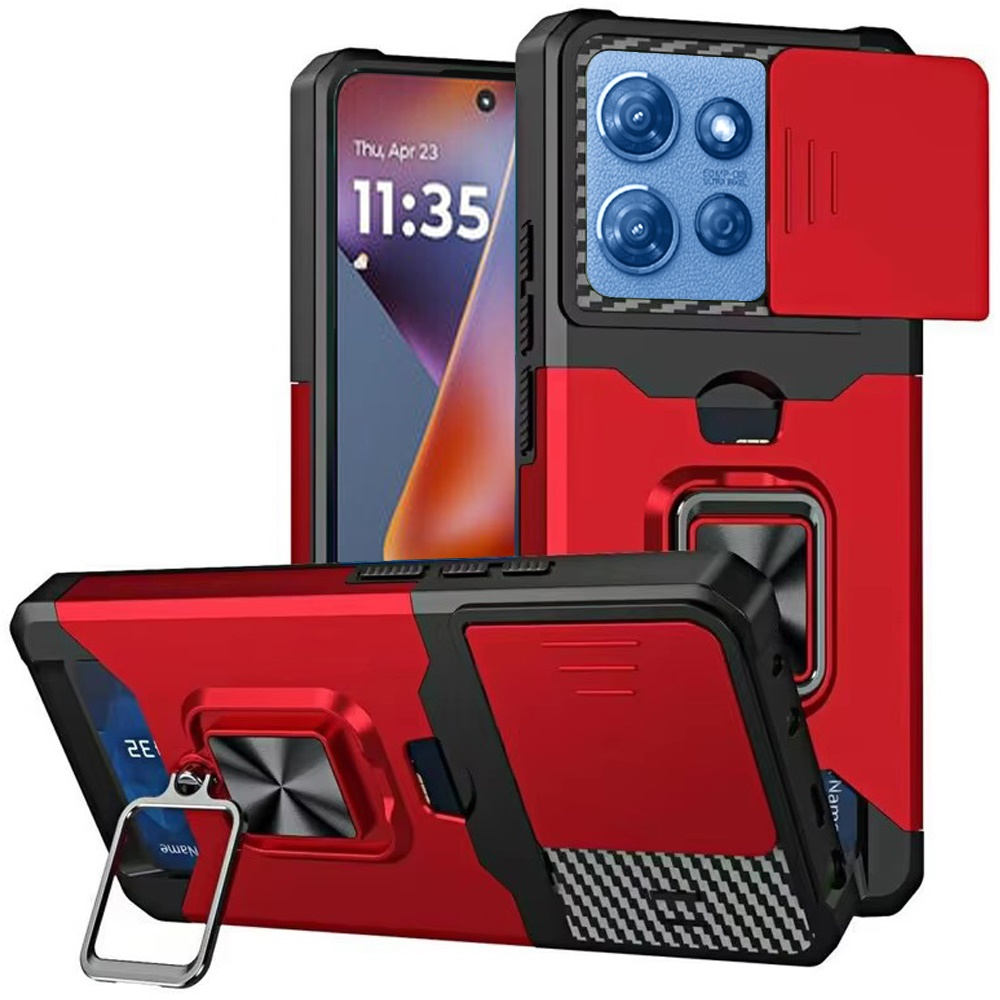 Für Moto G 5G 2025 Magnet Ring Ständer Hybrid Kamera Hülle - - Bild 11 von 21