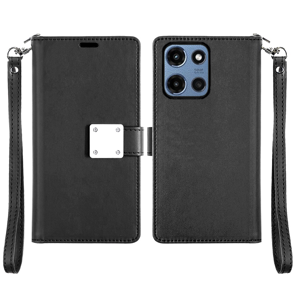 Für Motorola Moto G 5G 2025 Wallet ID Card Holder Case Hülle - - Bild 2 von 15