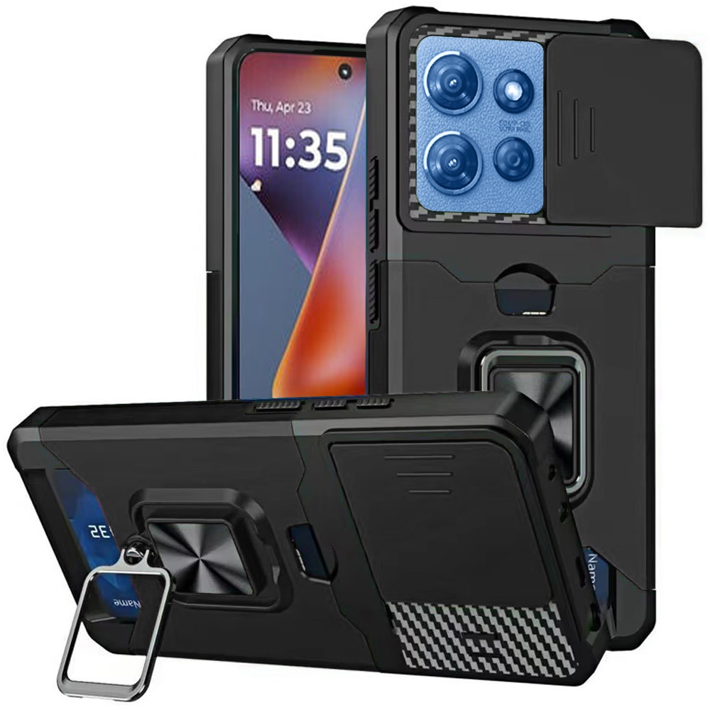Für Moto G 5G 2025 Magnet Ring Ständer Hybrid Kamera Hülle - - Bild 13 von 21
