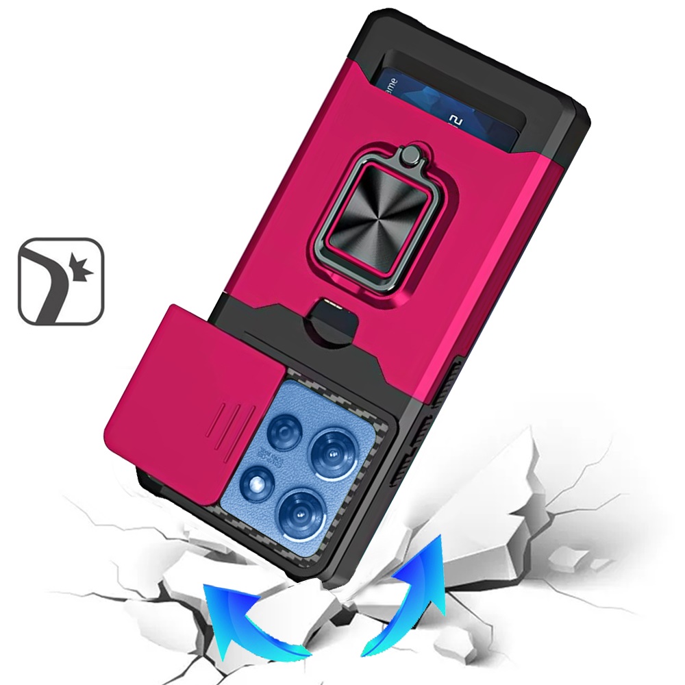 Für Moto G 5G 2025 Magnet Ring Ständer Hybrid Kamera Hülle - - Bild 7 von 21