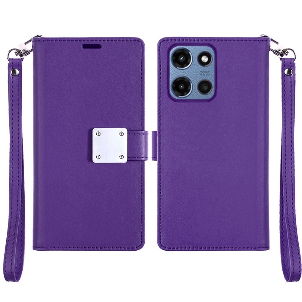Für Motorola Moto G 5G 2025 Wallet ID Card Holder Case Hülle - - Bild 13 von 15