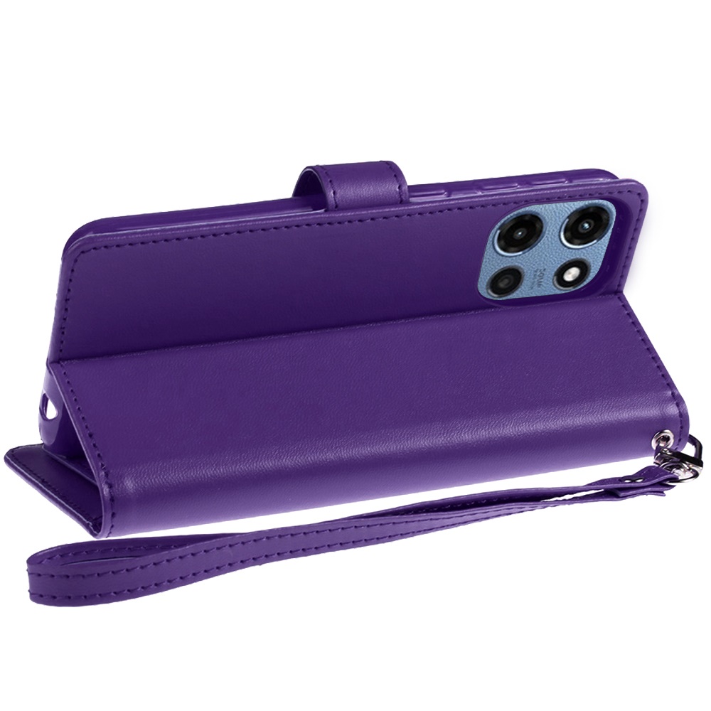 Für Motorola Moto G 5G 2025 Wallet ID Card Holder Case Hülle - - Bild 15 von 15