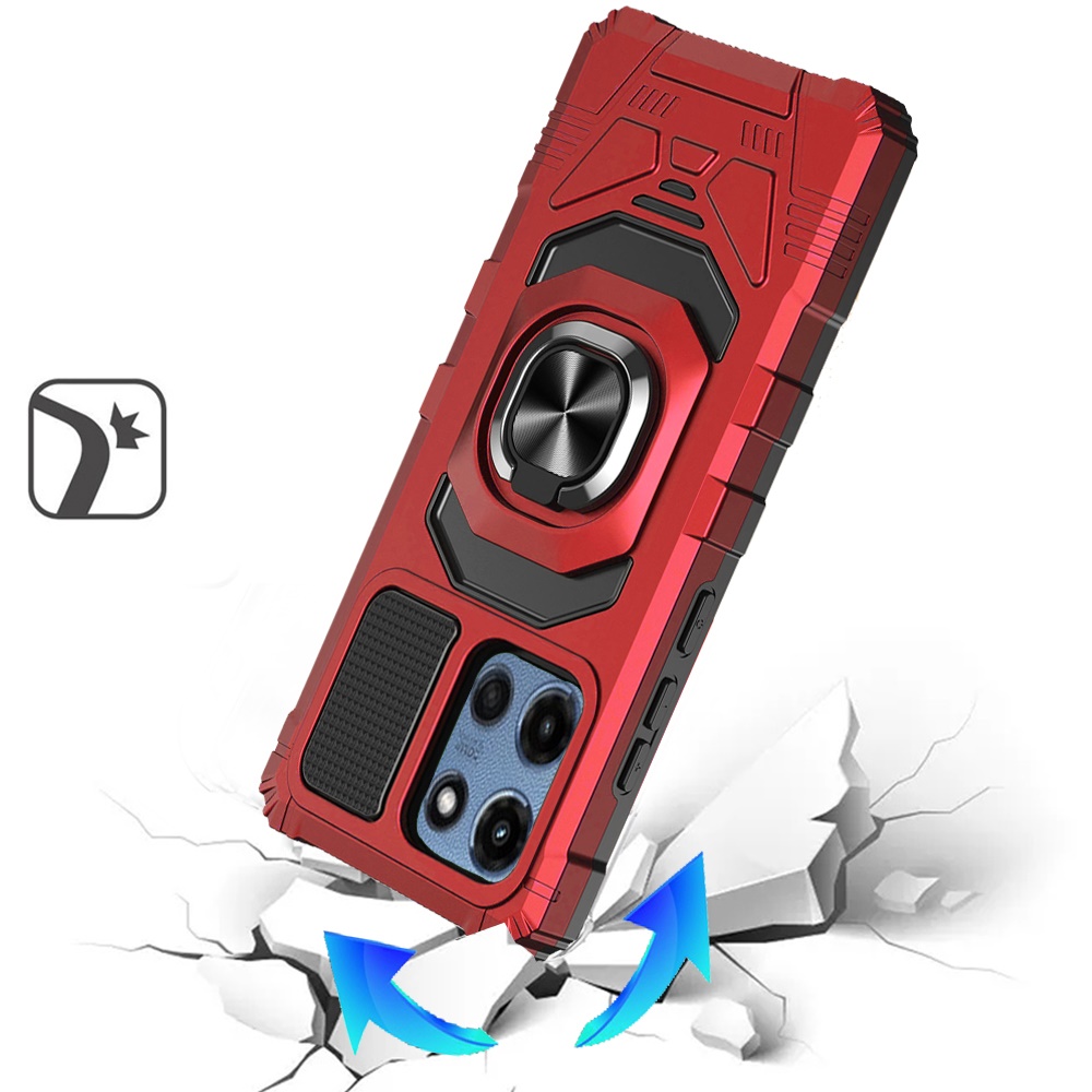 Funda con soporte de anillo magnético híbrido robótico para Moto G 5G 2025 - - Imagen 9 de 24