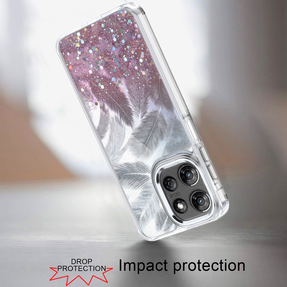 Für Moto G Stylus 5G 2025 Hot Pink Epoxy Glitzer Schimmer Hybrid Hülle - Bild 16 von 18