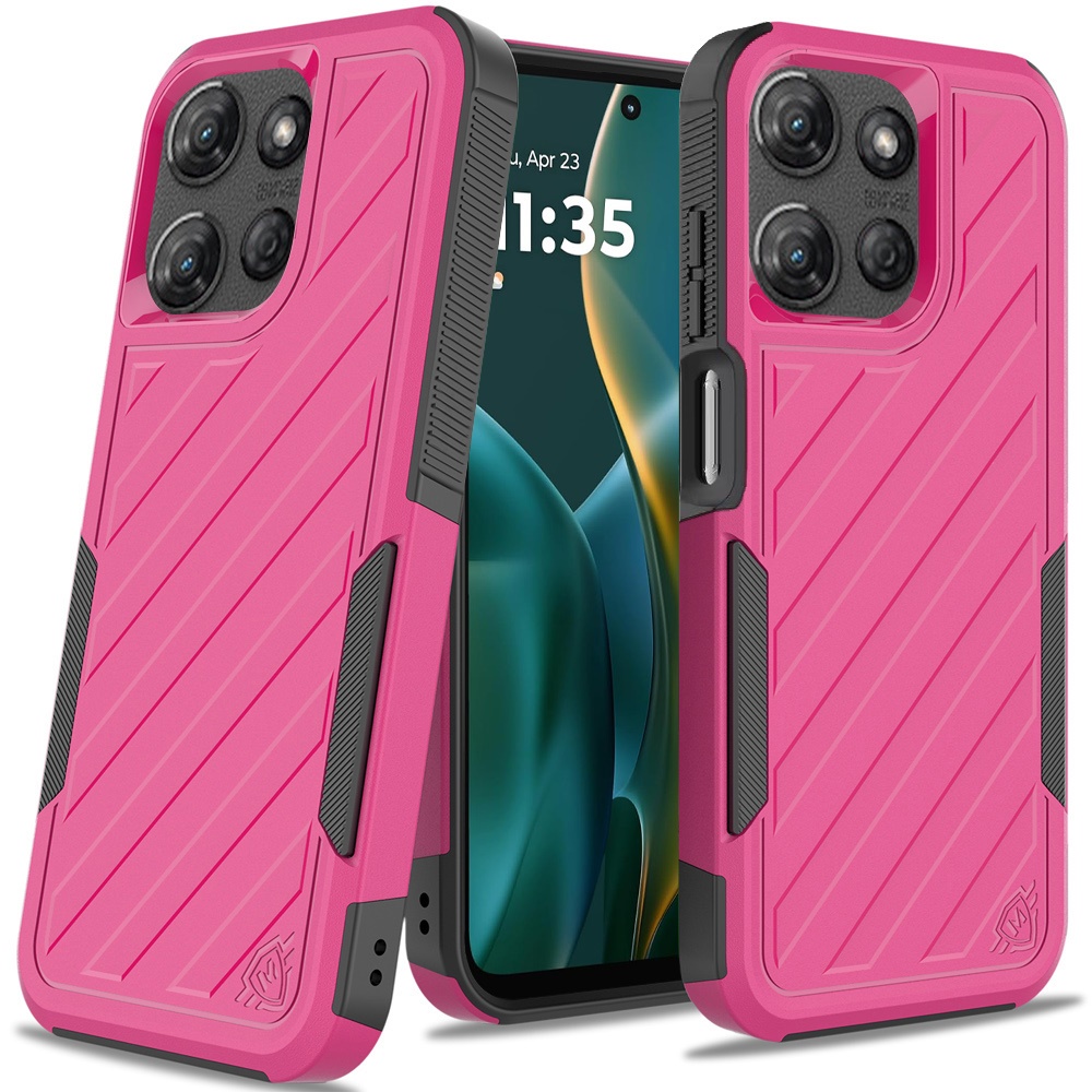 For Moto G Stylus 5G 2025 - METKASE Grey/Black Dual Layer Shockproof Case - Picture 32 of 36