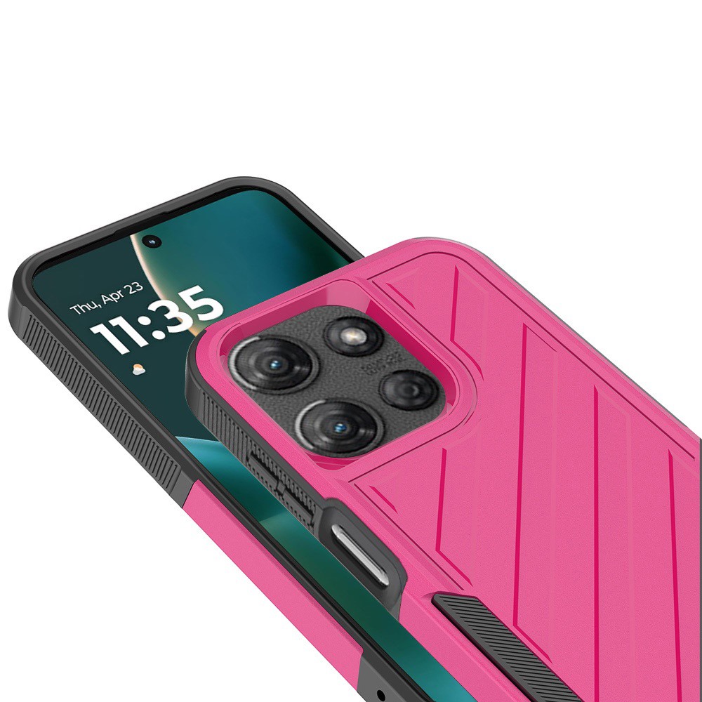 For Moto G Stylus 5G 2025 - METKASE Grey/Black Dual Layer Shockproof Case - Picture 34 of 36
