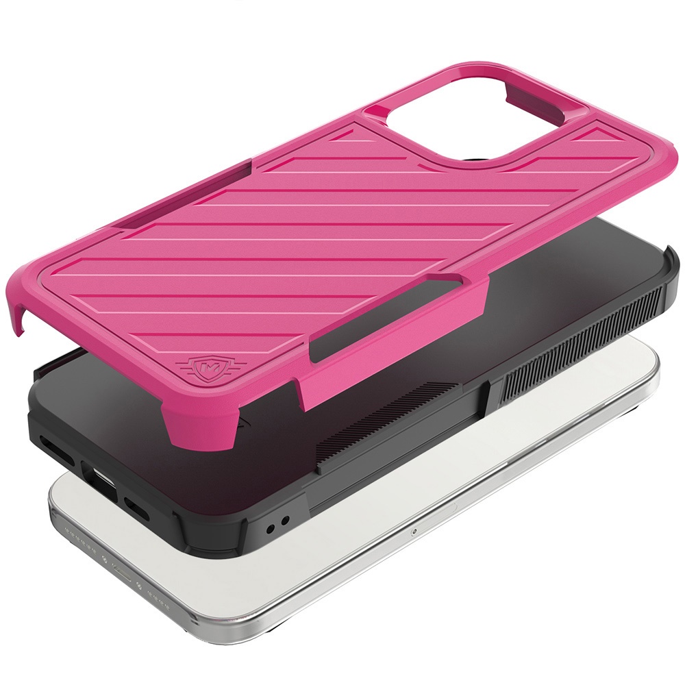 For Moto G Stylus 5G 2025 - METKASE Grey/Black Dual Layer Shockproof Case - Picture 36 of 36